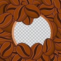 bruin koffie ontwerp sociaal media sjabloon achtergrond eps 10 vector