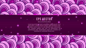 Purper doodles elementen achtergrond met vloeistof verloop. dynamisch vormen samenstelling vector