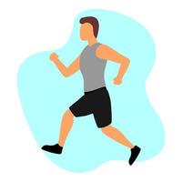 vector illustratie ontwerp van mensen rennen