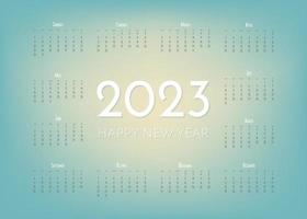 2023 kalender sjabloon door maanden, kalender Hoes concept. vector
