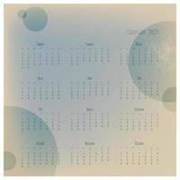2023 kalender door maanden, wijnoogst stijl oud grunge papier met planeten. vector