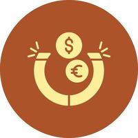 geld attractie creatief icoon ontwerp vector