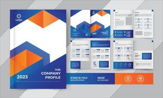 8 Pagina's bedrijf brochure Sjablonen ontwerp vector