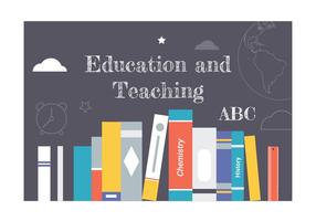 Gratis Flat Education Vector Elementen