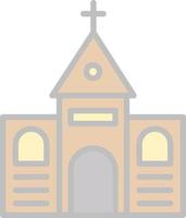 kerk vector icoon ontwerp