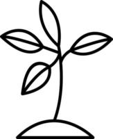 plant lijn icoon vector