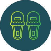 slippers creatief icoon ontwerp vector