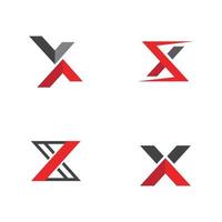 x brief logo sjabloon vector pictogram