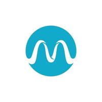 m briefsjabloon logo vector