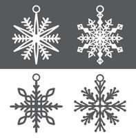 Kerstmis decoratie ornamenten elementen vector ontwerp