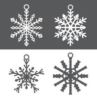 Kerstmis decoratie ornamenten elementen vector ontwerp