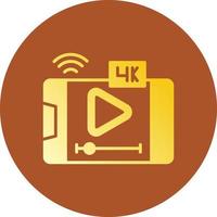 video streaming creatief icoon ontwerp vector