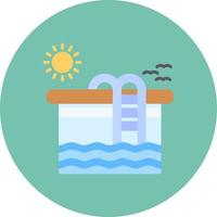 zwemmen zwembad creatief icoon ontwerp vector