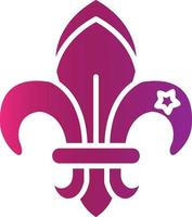 fleur de lis creatief icoon ontwerp vector