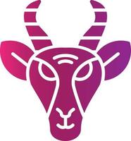 gazelle creatief icoon ontwerp vector