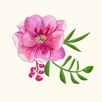 illustratie van bloem waterverf. vector ontwerp