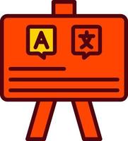 schoolbord vector pictogram