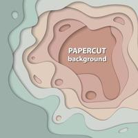 vector achtergrond met pastel naakt, beige en licht groen kleur papier besnoeiing vormen. 3d abstract papier kunst stijl, ontwerp lay-out voor bedrijf presentaties, flyers, affiches, afdrukken, decoratie, kaarten,