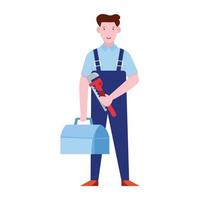 een architect illustratie een professioneel avatar wie ontwerp gebouwen vector