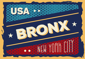 Vintage Bronx Illustratie vector