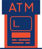 Geldautomaat creatief icoon ontwerp vector