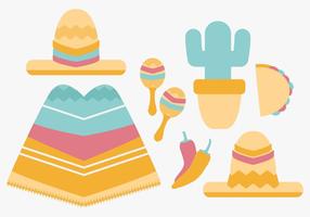 Vector Mexicaanse Items