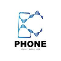 smartphone logo, communicatie elektronica vector, modern telefoon ontwerp, voor bedrijf merk symbool vector