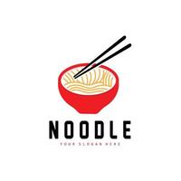 noodle logo, ramen vector, Chinese voedsel, snel voedsel restaurant merk ontwerp, Product merk, cafe, bedrijf logo vector