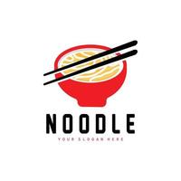 noodle logo, ramen vector, Chinese voedsel, snel voedsel restaurant merk ontwerp, Product merk, cafe, bedrijf logo vector