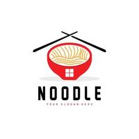 noodle logo, ramen vector, Chinese voedsel, snel voedsel restaurant merk ontwerp, Product merk, cafe, bedrijf logo vector
