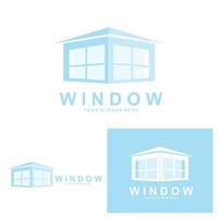 Home window-logo, interieur icoon ontwerp vector