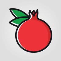 granaatappel fruit sociaal media emoji. modern gemakkelijk vector voor web plaats of mobiel app Adobe illustrator artwork