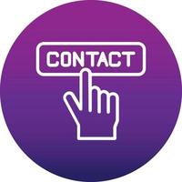 contact vector pictogram