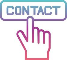 contact vector pictogram