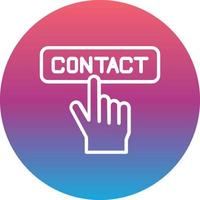 contact vector pictogram