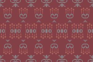 etnisch ikat bloemen batik textiel naadloos patroon digitaal vector ontwerp voor afdrukken Saree kurti Borneo kleding stof grens borstel symbolen stalen partij slijtage