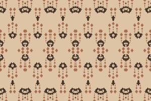 etnisch ikat bloemen batik textiel naadloos patroon digitaal vector ontwerp voor afdrukken Saree kurti Borneo kleding stof grens borstel symbolen stalen elegant
