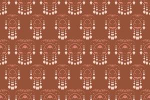 ikkat of ikat bloemen batik textiel naadloos patroon digitaal vector ontwerp voor afdrukken Saree kurti Borneo kleding stof grens borstel symbolen stalen partij slijtage