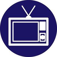 televisie glyph-pictogram vector