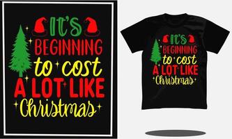 Kerstmis t overhemd ontwerp of Kerstmis vector en Kerstmis typografie t overhemd ontwerp