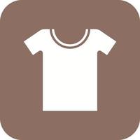 t-shirt glyph ronde hoek achtergrond icoon vector