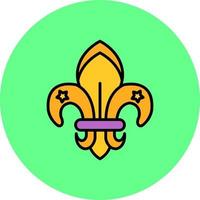 fleur de lis creatief icoon ontwerp vector