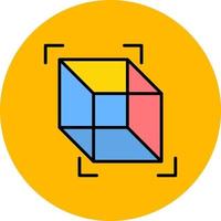 3d kubus creatief icoon ontwerp vector