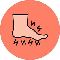 voet creatief icoon ontwerp vector