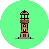 vuurtoren creatief icoon ontwerp vector