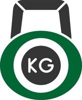 kettlebell creatief icoon ontwerp vector