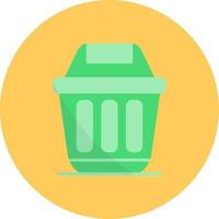 afvalcontainer creatief icoon ontwerp vector