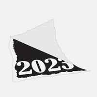 2023 nieuw jaar illustratie vector