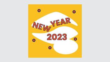 nieuw jaar sociaal media post 2023 vector