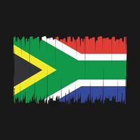 zuiden Afrika vlag borstel vector